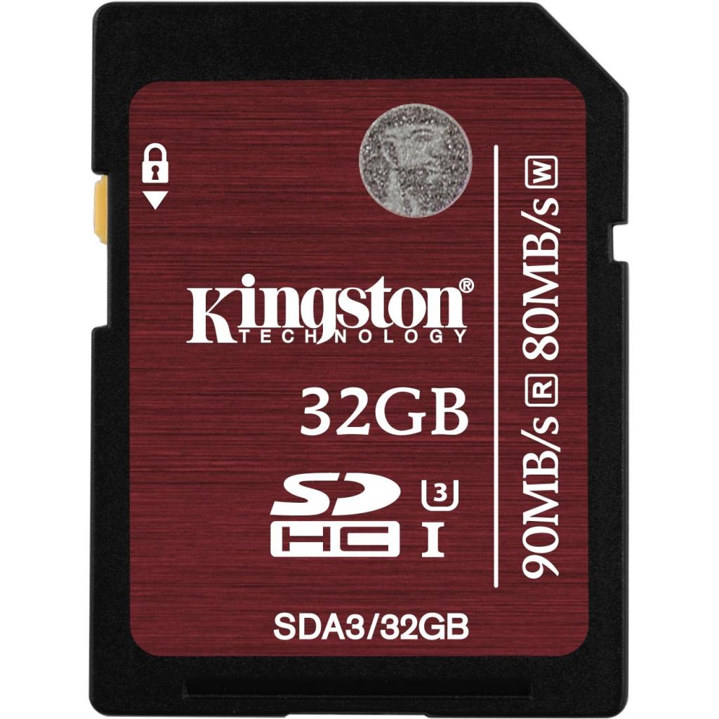 Карта пам'яті Kingston 32GB UHS-I Class3 (SDA3/32GB) - зображення 1