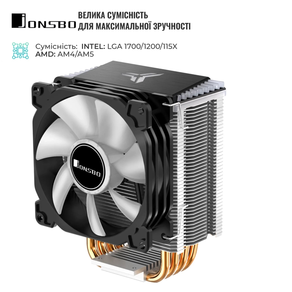 Кулер до процесора JONSBO CR-1400 black - зображення 5