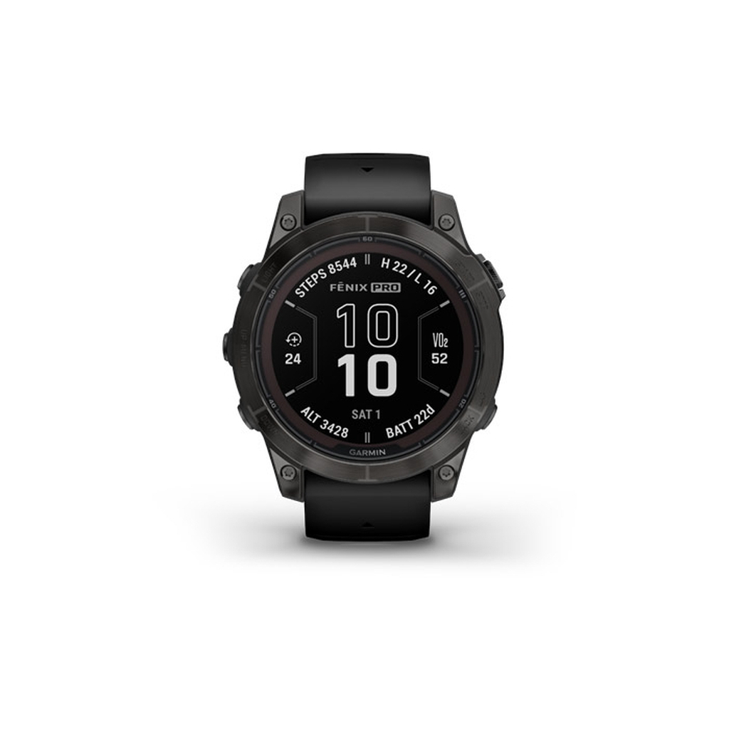 Смарт-годинник Garmin fenix 7 Pro Saph Solar, Crbn Gry DLC Ti w/ Black Band, GPS (010-02777-11) - зображення 8