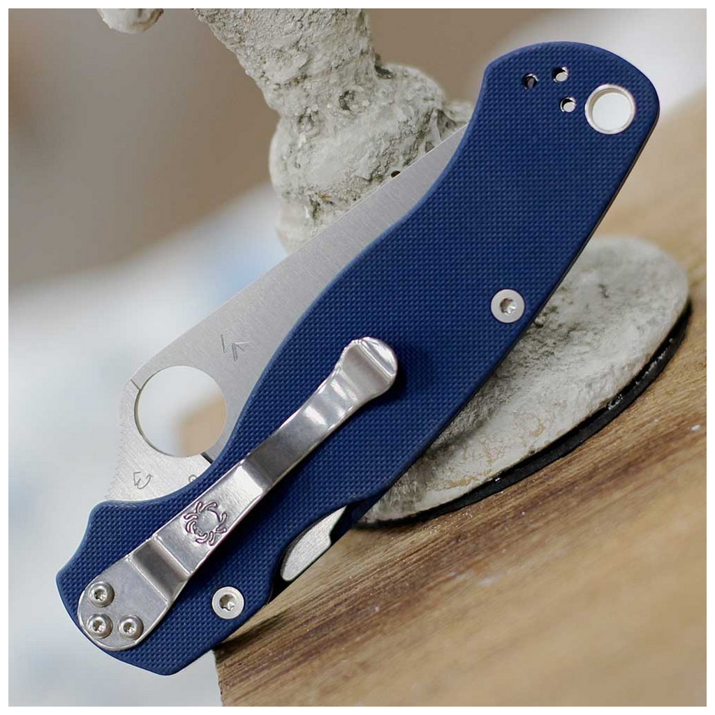 Ніж Spyderco Para Military 2 CPM SPY27 G-10 Blue (C81GPCBL2) - зображення 8