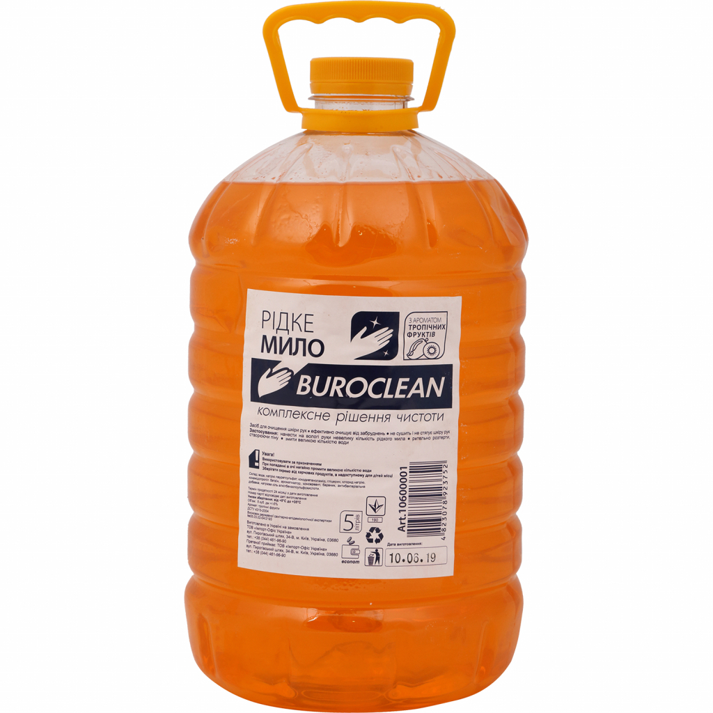 Рідке мило Buroclean Тропічні фрукти 5 л (4823078923752) - зображення 1