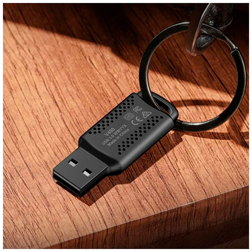 USB флеш накопичувач Lexar 32GB JumpDrive V400 Black USB 3.0 (LJDV400032G-BNBNG) - зображення 6