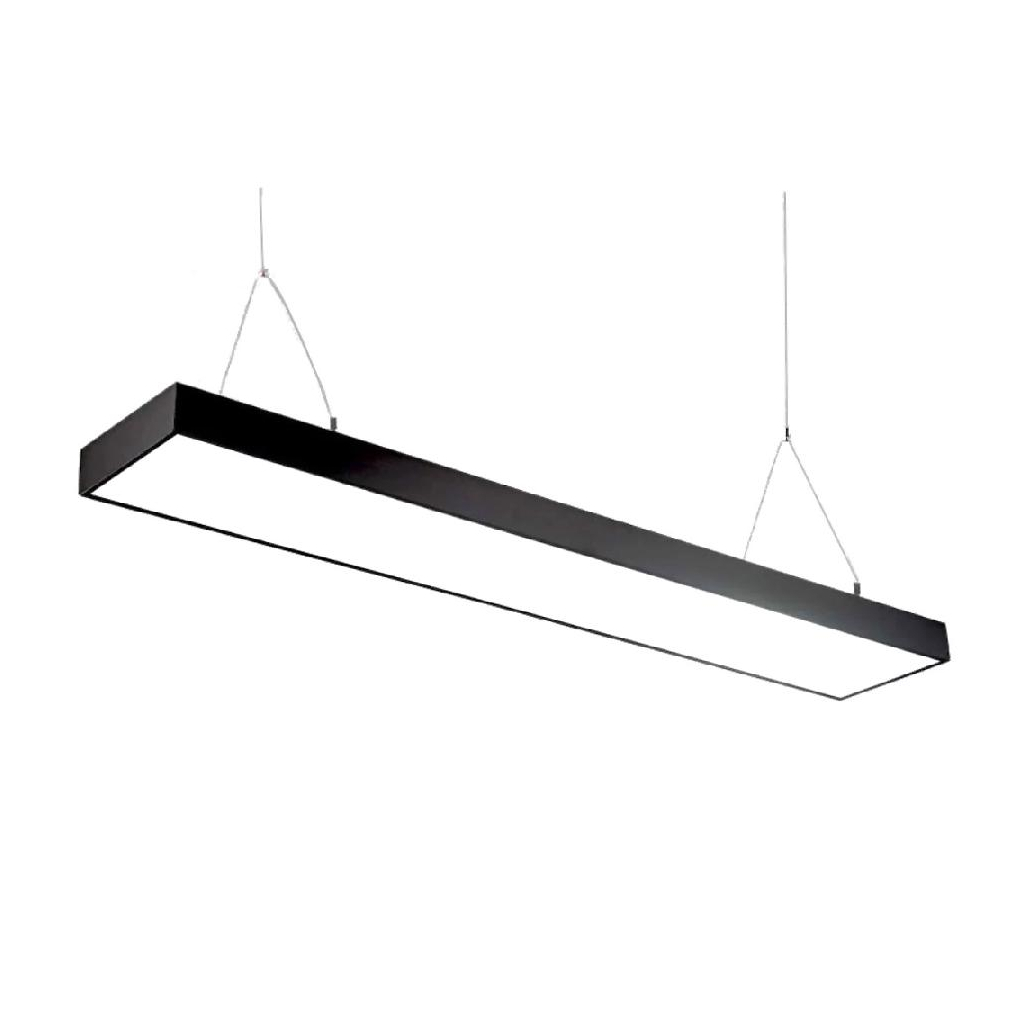 Світильник Євросвітло Sign-48 підвісний лінійний на тросах 48Вт 4200К чорний - изображение 1