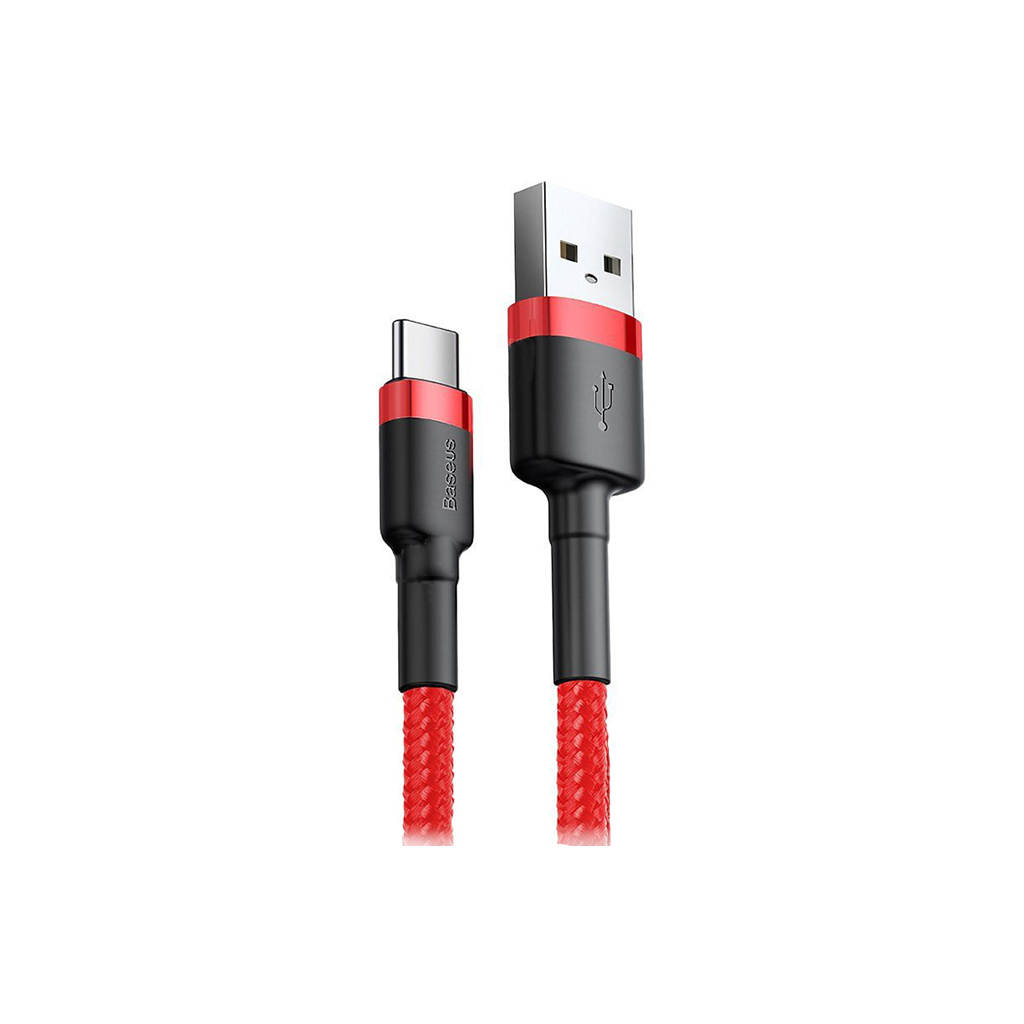 Дата кабель USB 2.0 AM to USB-C 2.0m 2A Red Baseus (CATKLF-C09) - зображення 1