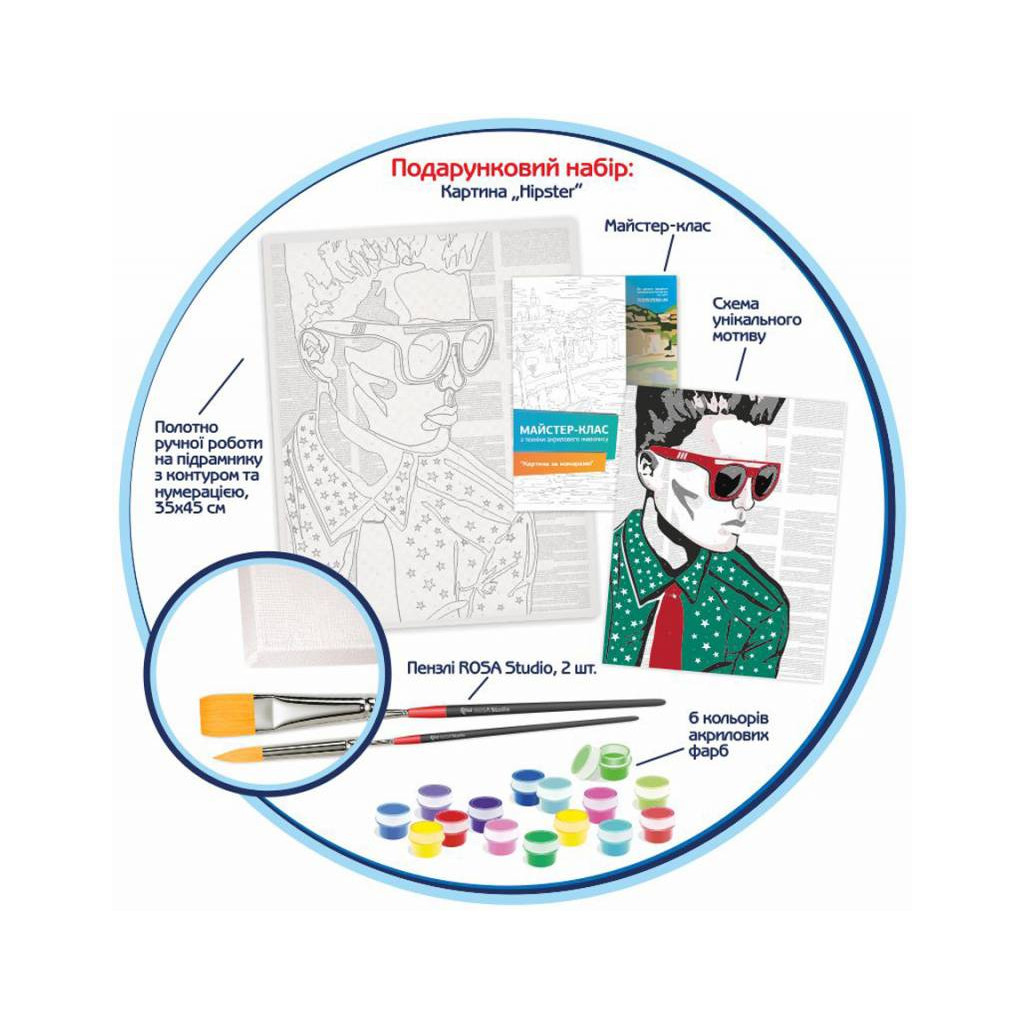 Картина по номерам Rosa Start Hipster 35х45 см (4823098501077) - изображение 3