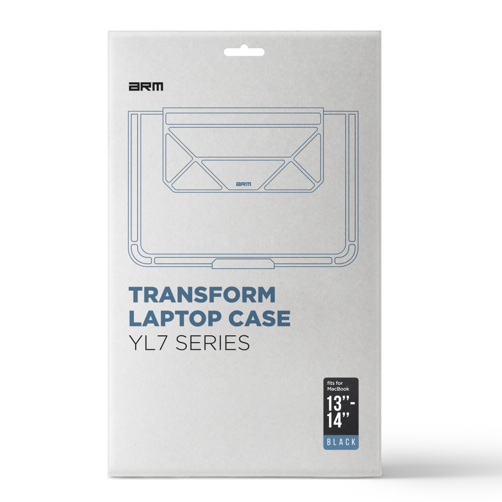 Чохол до ноутбука Armorstandart 14" Laptop Sleeve Stand YL7 Black (ARM69065) - зображення 5