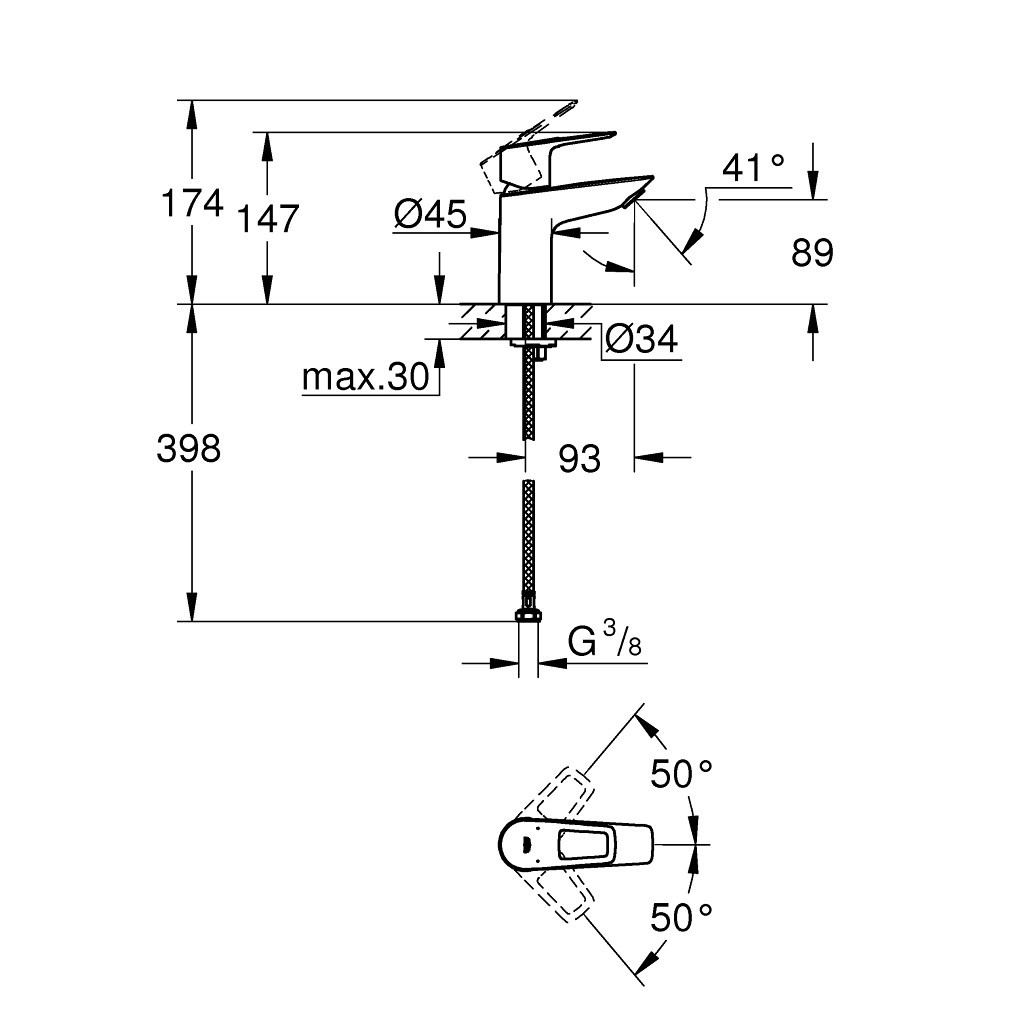 Змішувач Grohe S-Size BauLoop New (23337001) - изображение 5