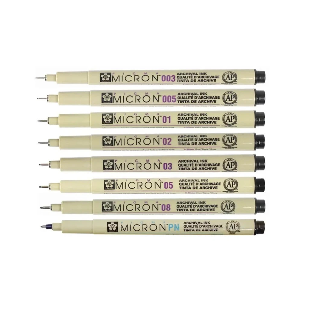 Лайнер Sakura Pigma Micron (0.05) 0,2мм Чорний (084511318410) - зображення 3