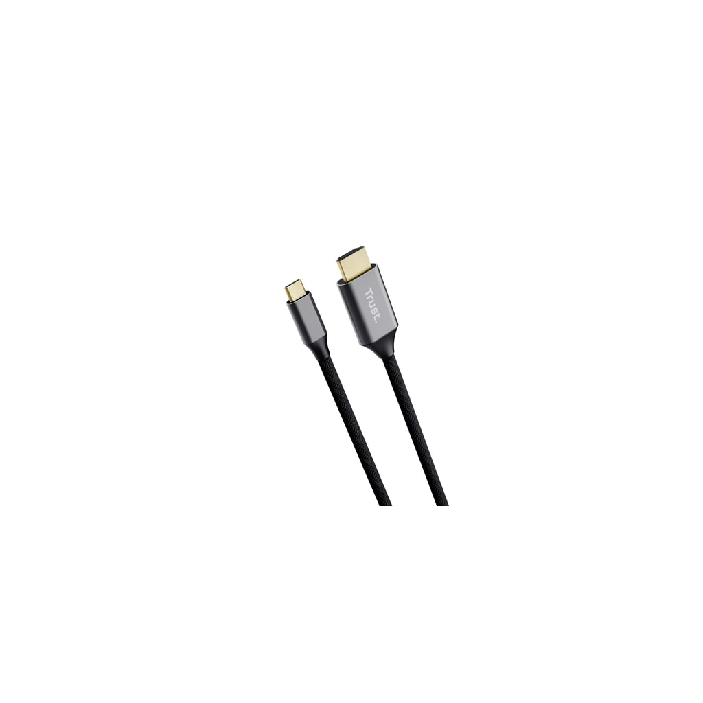 Кабель мультимедійний USB-C to HDMI M 2.0m black Trust (25630_TRUST) - зображення 3