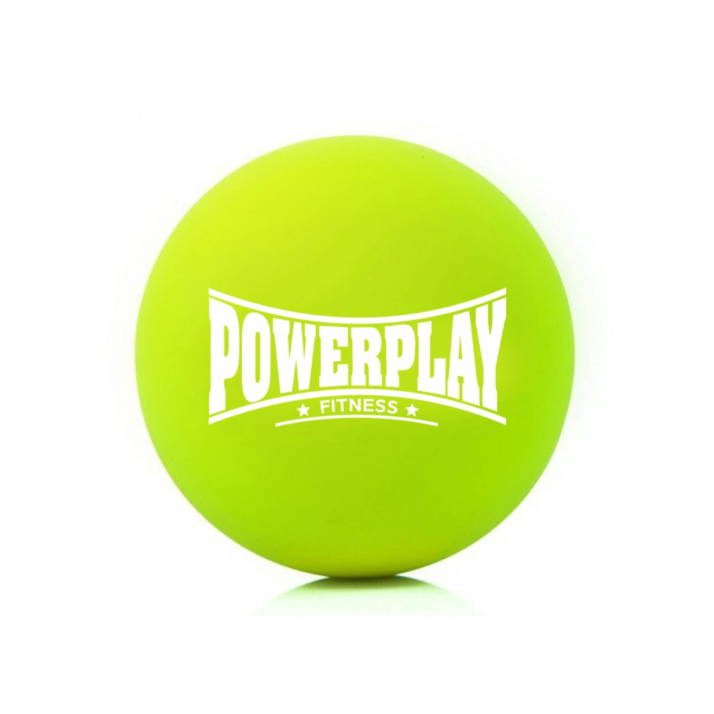 Масажний м'яч PowerPlay PP-4354 Silicone Lacrosse Ball (6.3см) Зелений (PP-4354_Green) - зображення 1