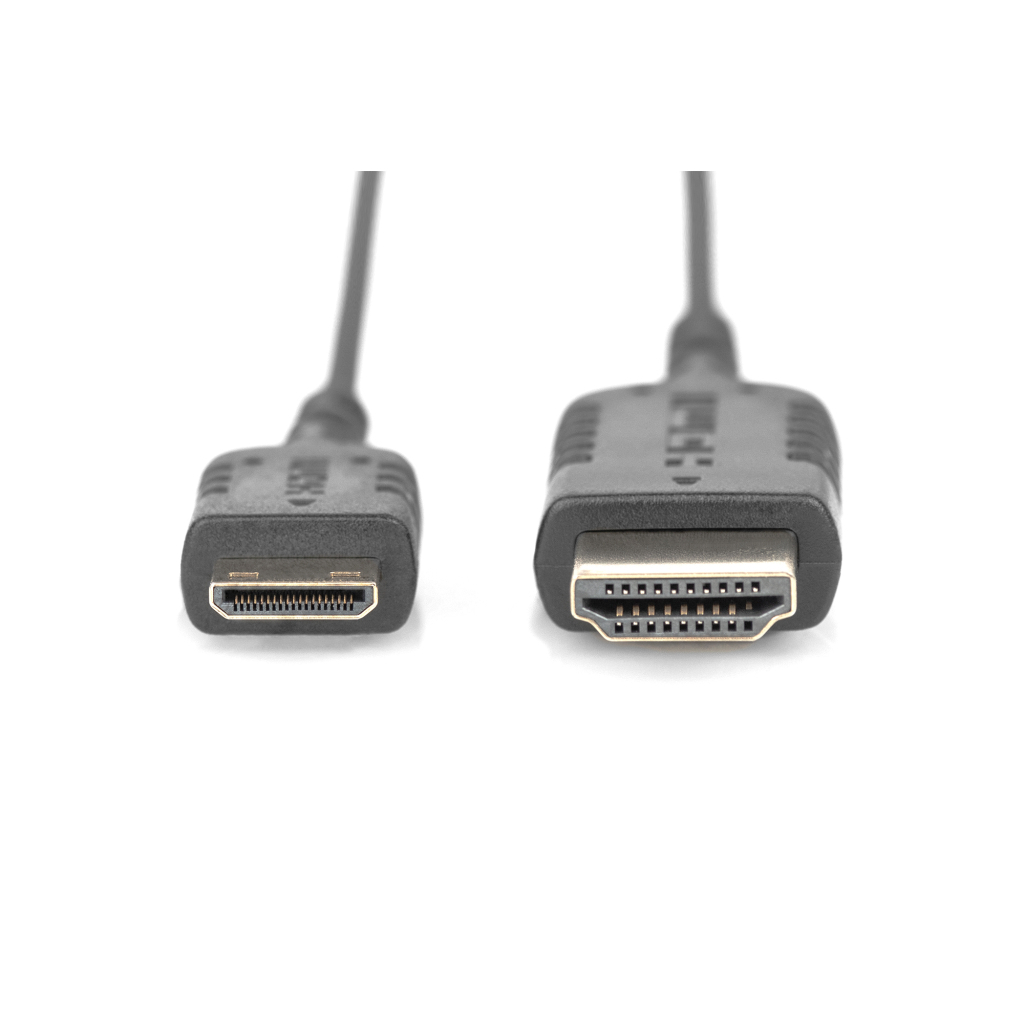 Кабель мультимедійний HDMI M to HDMI mini M 2.0m black Digitus (DB-330121-020-S) - зображення 2
