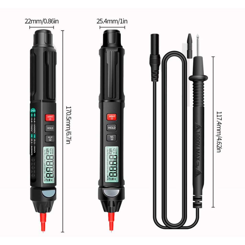 Цифровий мультиметр ANENG A3007, V, A, R, C, T, F (A3007) - зображення 3