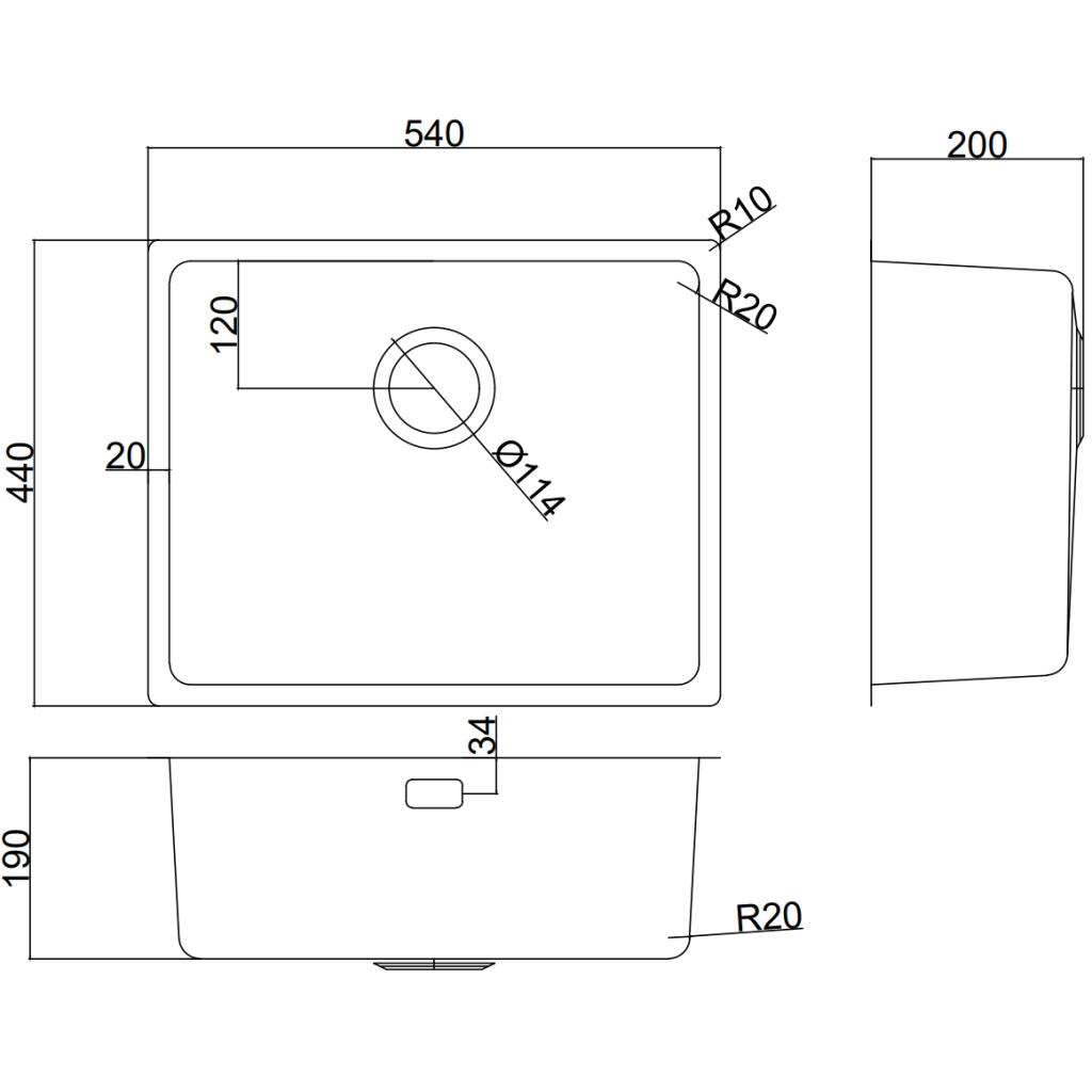 Мийка кухонна Interline ELEGANT Under Sateen PR - изображение 4