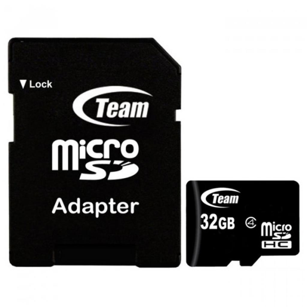 Карта пам'яті Team 32GB microSDHC class 4 (TUSDH32GCL403) - зображення 1