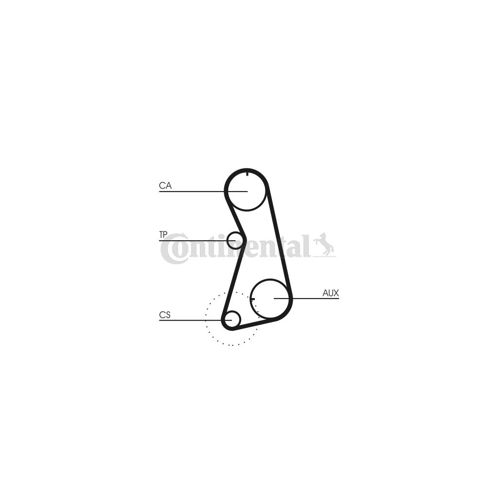 Ремінь ГРМ CONTITECH CT848 - изображение 2