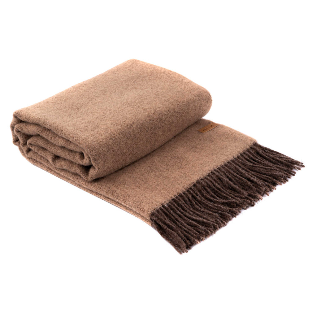 Плед Ardesto Leonardo Doubleface 100% вовна 140x200 см шоколад-беж (ART0401LD) - зображення 11