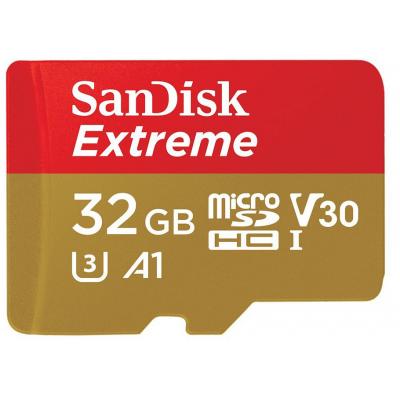 Карта пам'яті SanDisk 32GB microSDHC V30 A1 UHS-I U3 4K Extreme (SDSQXAF-032G-GN6MA) - зображення 2
