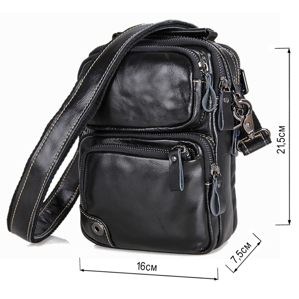 Сумка Vintage Чорна (14437) - зображення 3