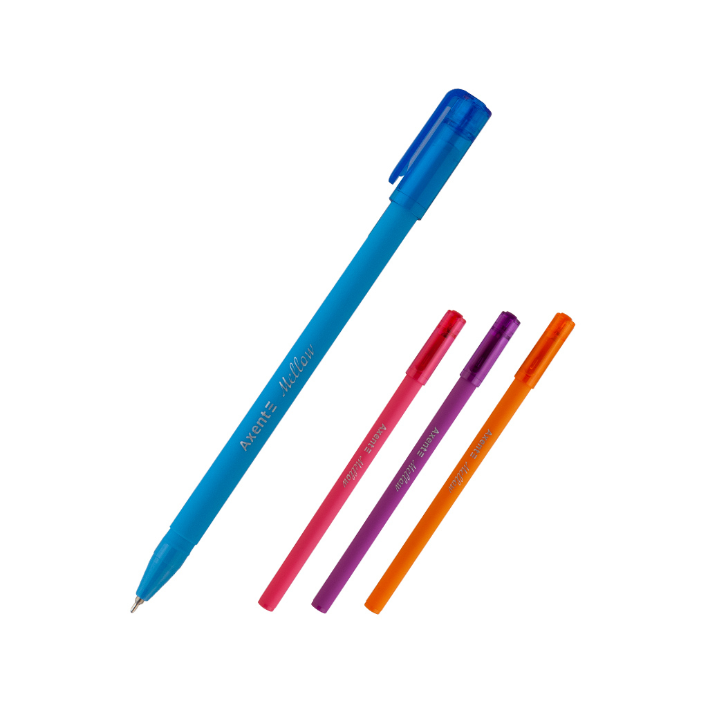 Ручка масляна Axent Mellow Синя 0.7 мм (AB1064-02-A) - зображення 1
