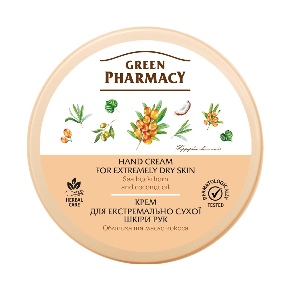 Крем для рук Зелена Аптека Для екстремально сухої шкіри рук з олією обліпихи 300 мл (4823015914690) - изображение 1