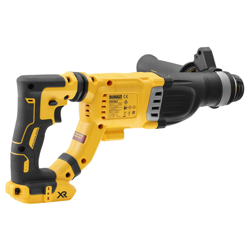 Перфоратор DeWALT безщітковий, SDS PLUS, 18 В, 1.4 Дж, 2 реж. кейс (DCH263P1) - зображення 2