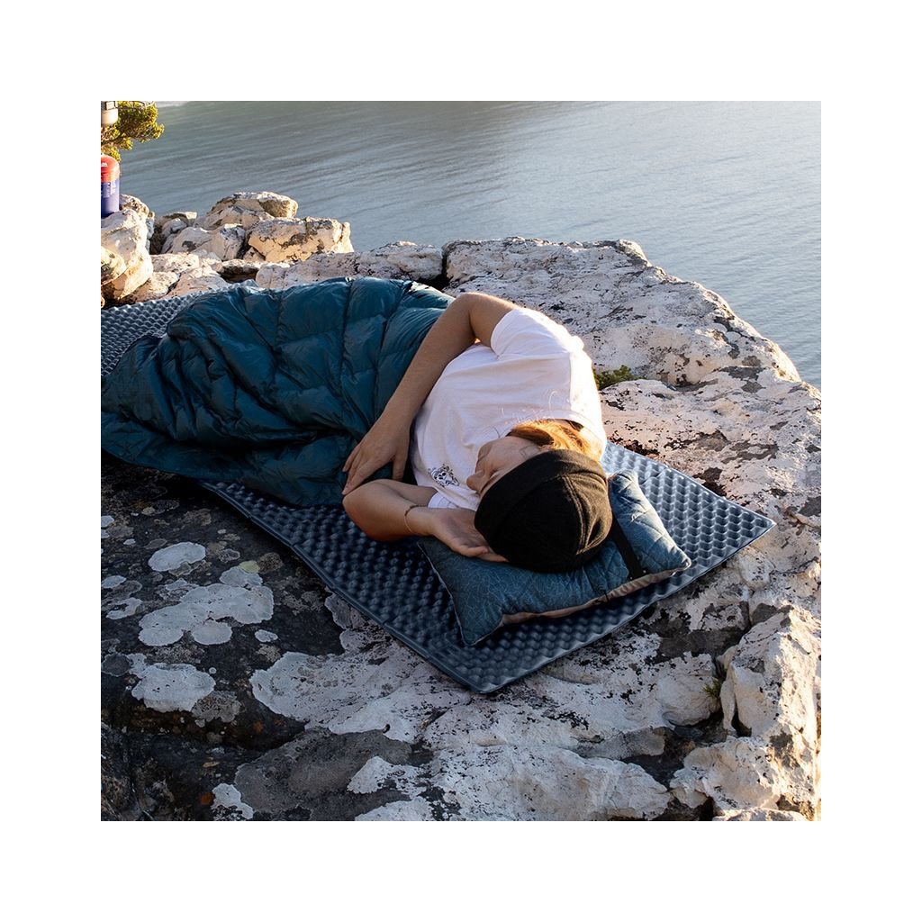 Туристичний килимок Naturehike IXPE CNK2300DZ017 алюмінієва плівка 200 x 65 х 2 см темно-блакитний (6976023923197) - изображение 3