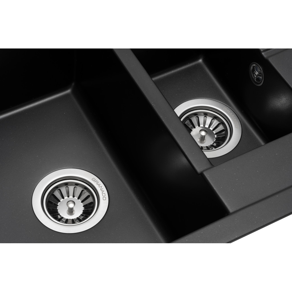 Мийка кухонна GRANADO LEON black shine (gr1001) - зображення 4