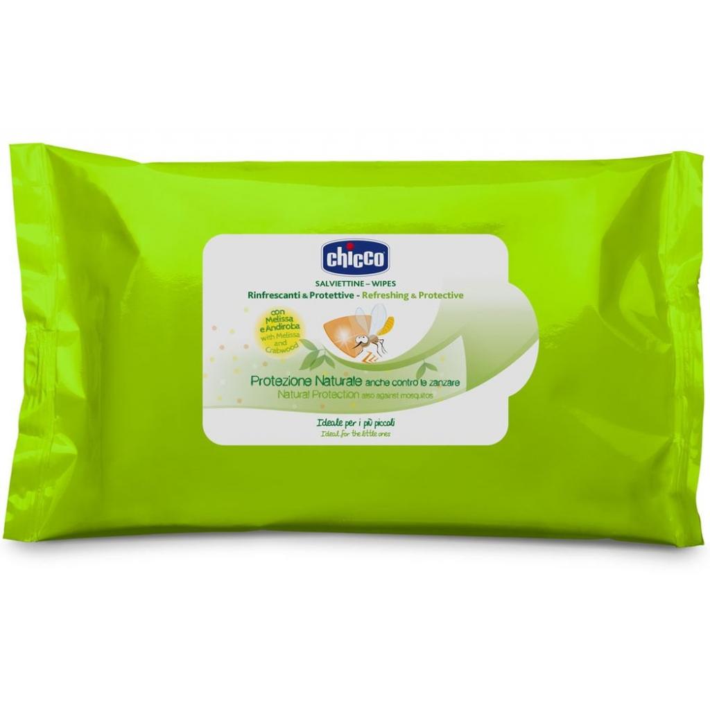 Дитячі вологі серветки Chicco Anti-Mosquito 20 шт (09569.00) - изображение 1