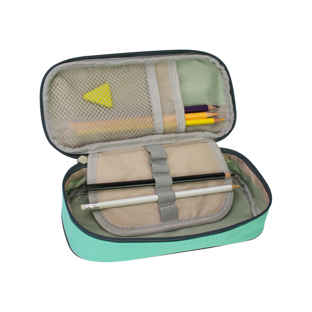 Пенал Maxi Сумка 2 відділення (J-2640-green) - зображення 2