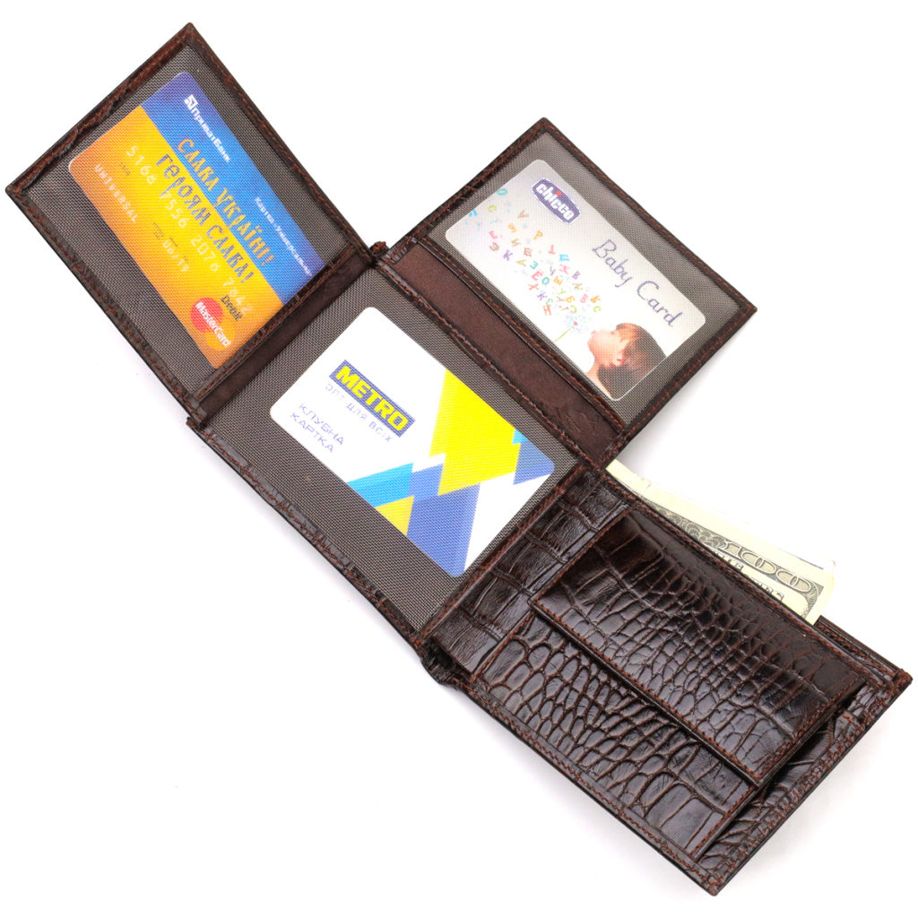 Гаманець Canpellini З натуральної шкіри Коричневий (21926) - зображення 7