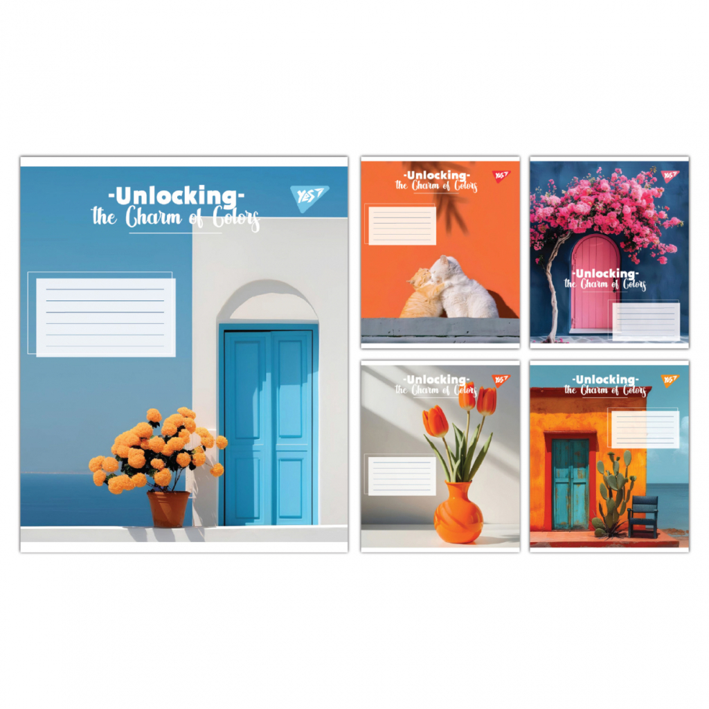 Зошит Yes Charm of Colors А5 96 аркушів лінія (767980) - зображення 1