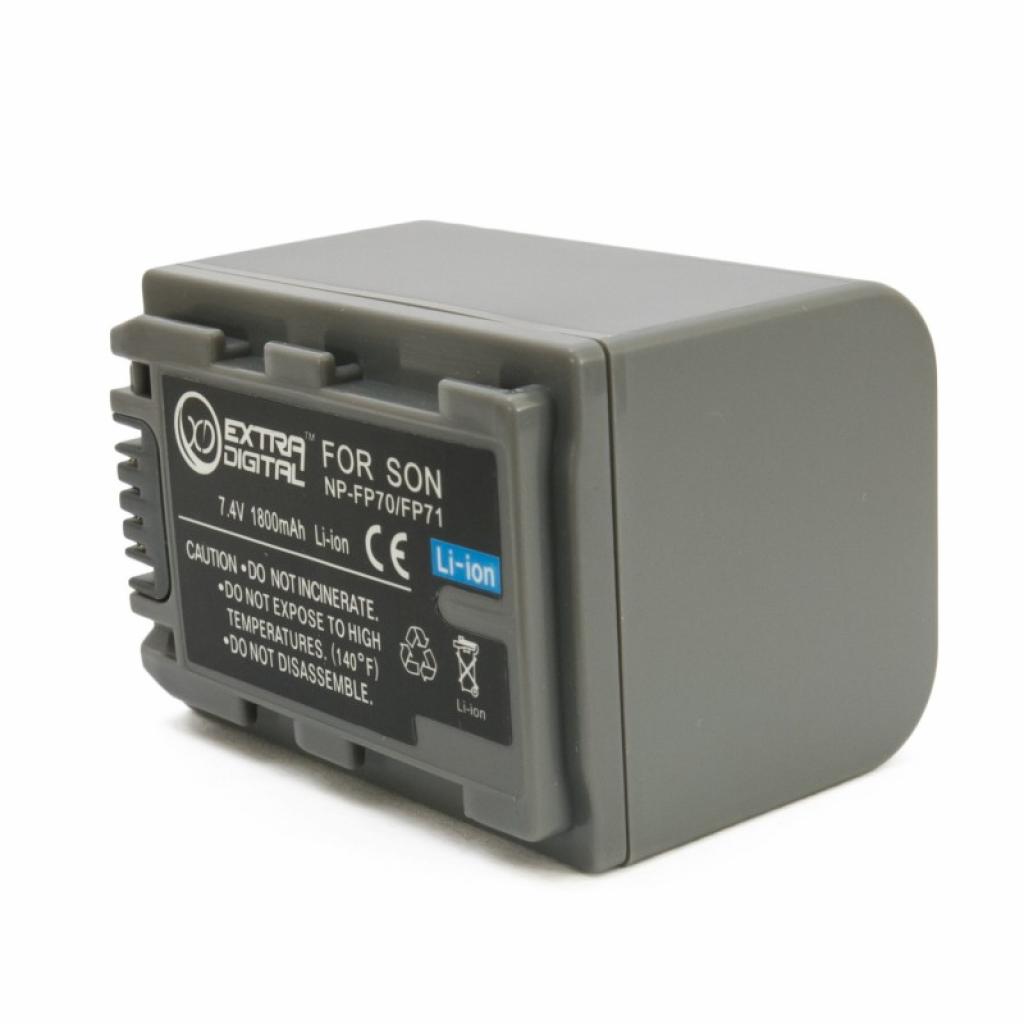 Акумулятор до фото/відео Extradigital Sony NP-FP70 (BDS2668) - изображение 2
