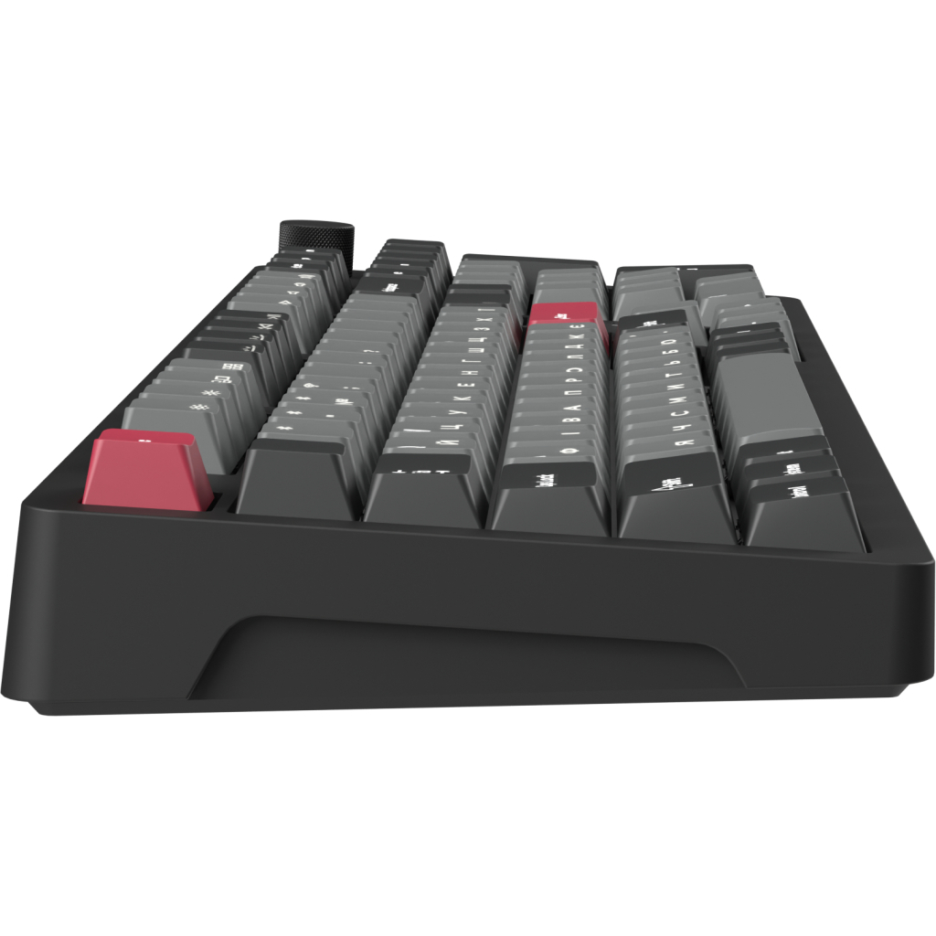 Клавіатура GamePro Asgard Drakkar Keychron Super Red Switch Wireless/Bluetooth/USB UA Black (MK305BK) - изображение 3