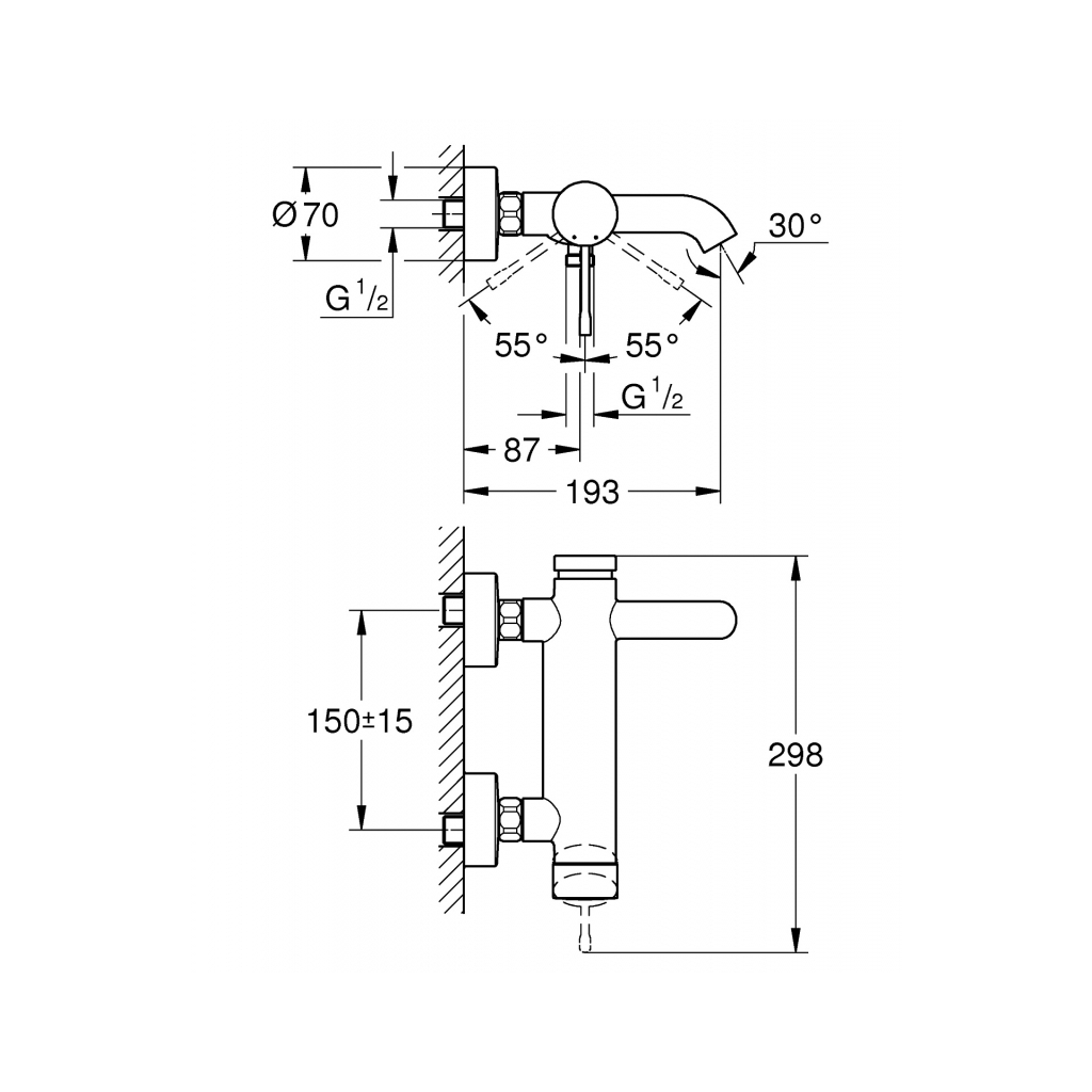 Змішувач Grohe Essence (33624001) - зображення 2