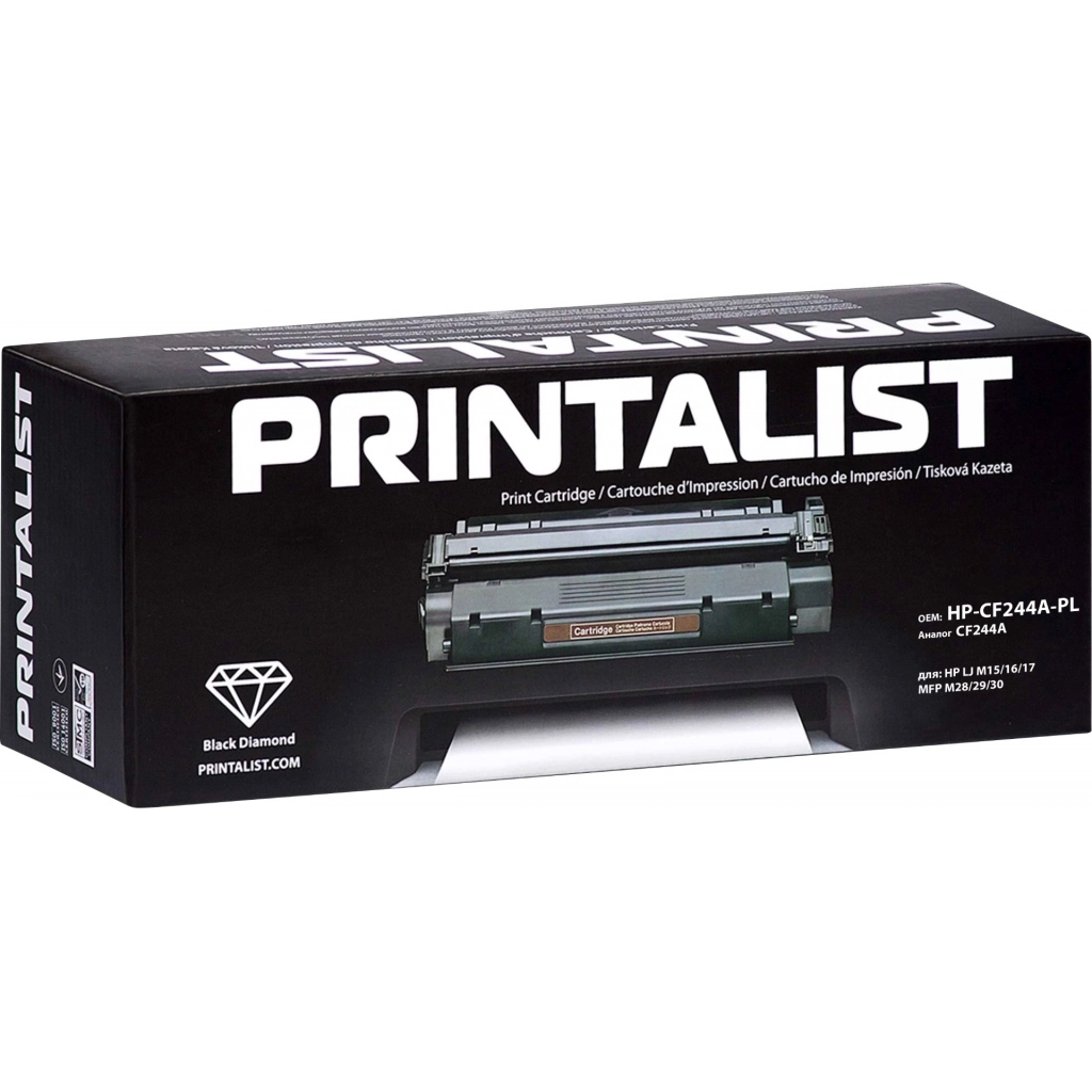 Картридж Printalist HP LJ M15/16/17, MFP M28/29/30/ CF244A Black (HP-CF244A-PL) - зображення 2