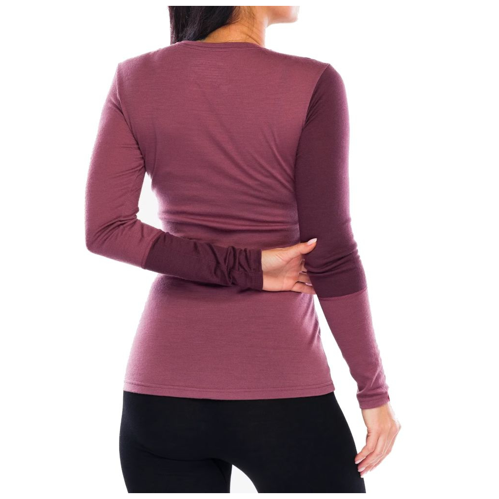 Термокофта Ortovox 185 Rock'n'Wool Long Sleeve Wms mountain rose - M (025.001.1019) - зображення 6