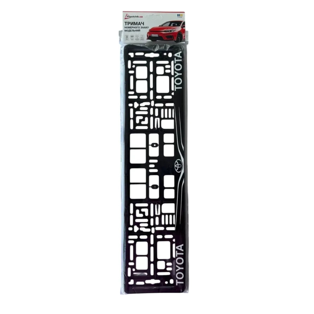 Рамка номерного знака Poputchik Toyota (24-117-IS) - изображение 4