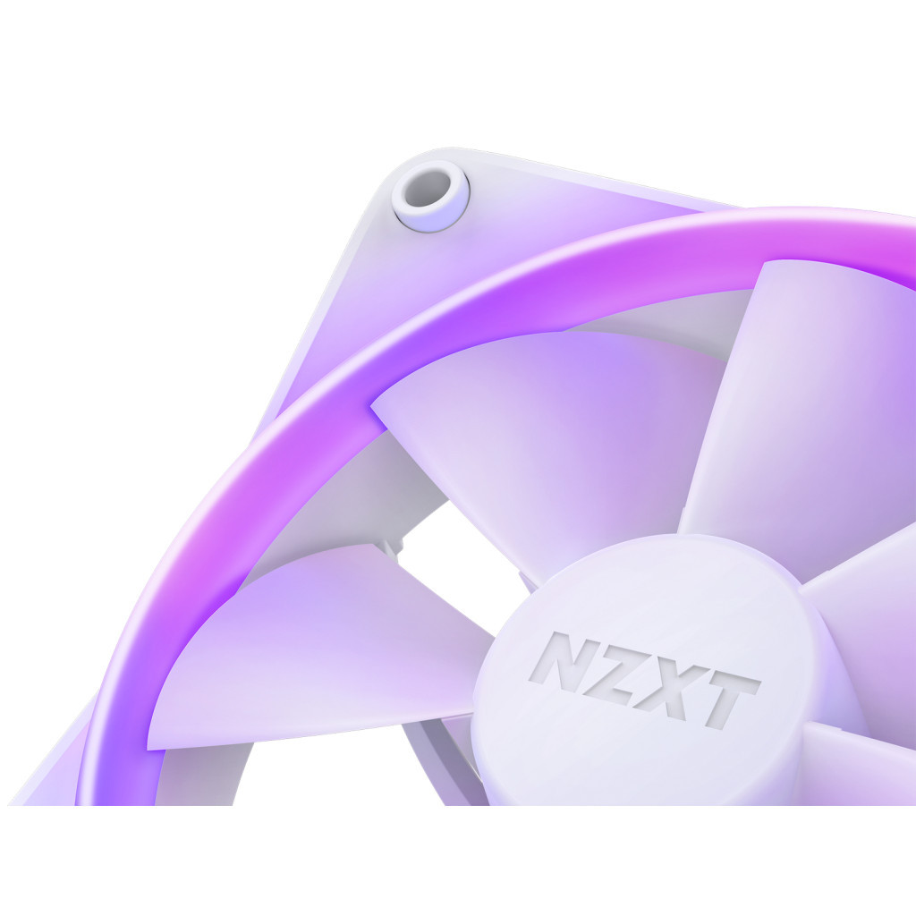 Кулер до корпусу NZXT F140RGB Twin (White) (RF-R14DF-W1) - зображення 3