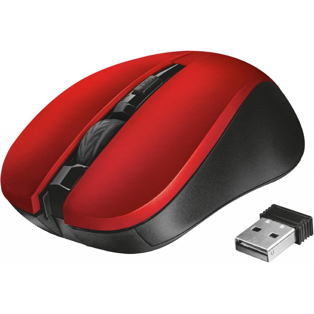 Мишка Trust Mydo Silent wireless mouse red (21871) - зображення 1
