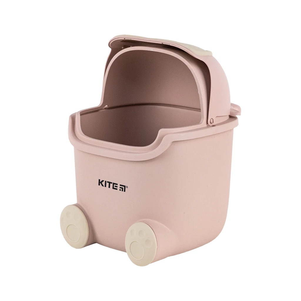 Кошик для паперів Kite Настільний контейнер для сміття, рожевий (K24-009-5) - зображення 3