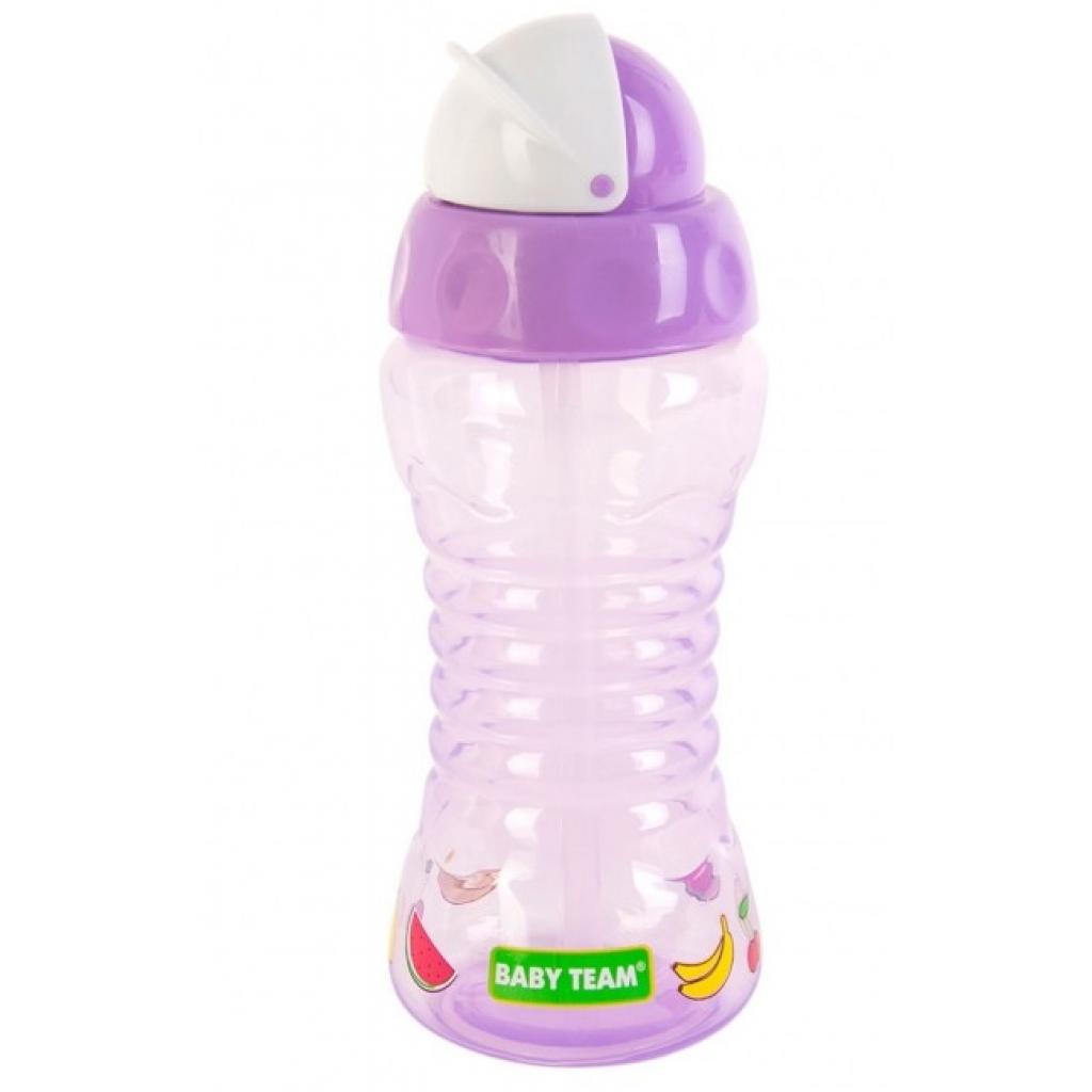 Поїльник-непроливайка Baby Team 300 мл (5005_фіолетовий) - зображення 1