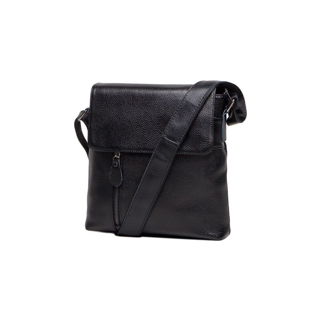 Сумка Vintage Месенджер шкіряна Чорна (14576) - зображення 1