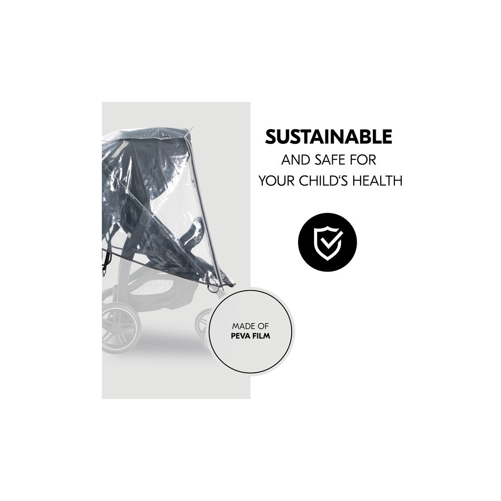 Дощовик Hauck Pushchair Raincover 4W (55077-9) - зображення 6