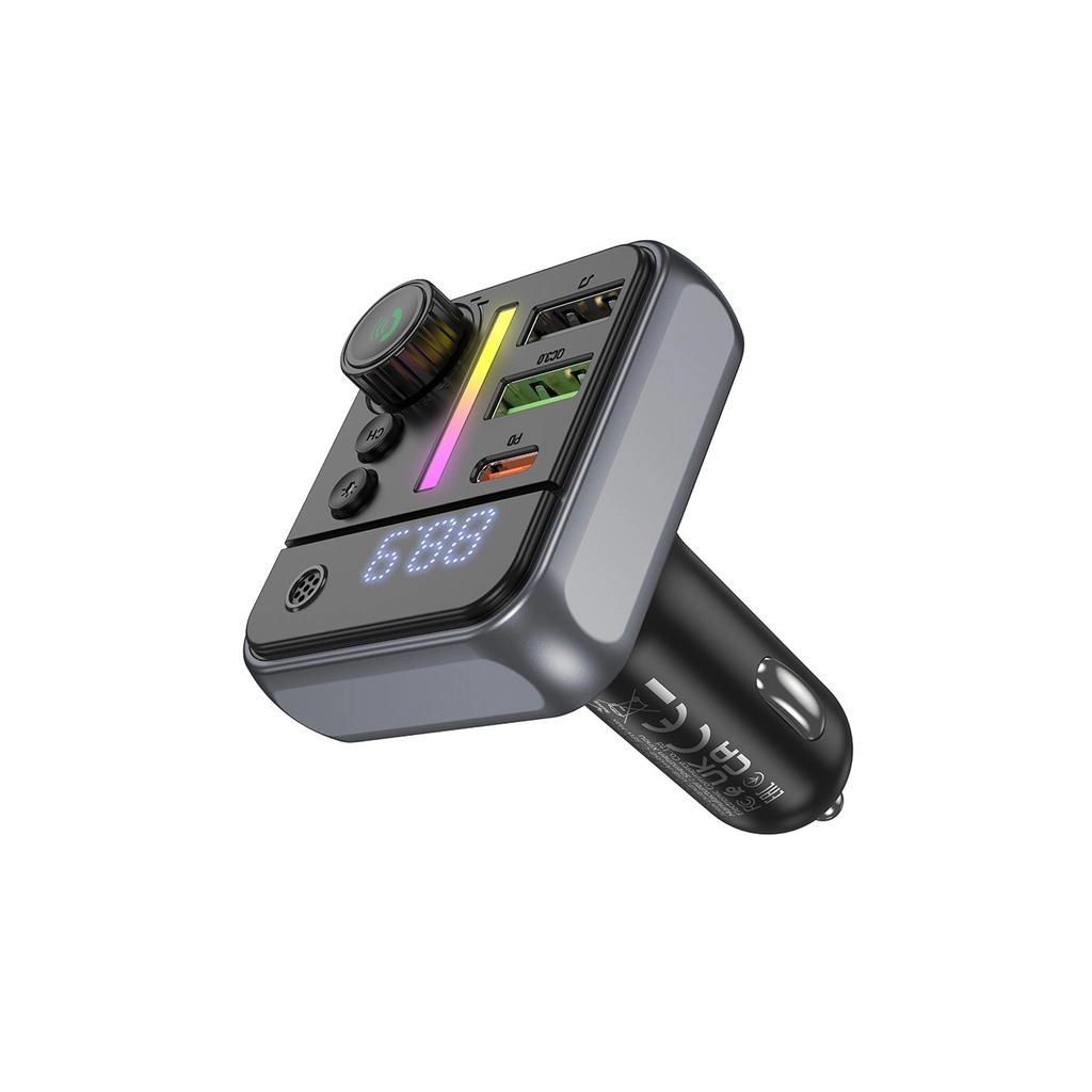 FM модулятор BOROFONE BC50, Black, Box - зображення 2