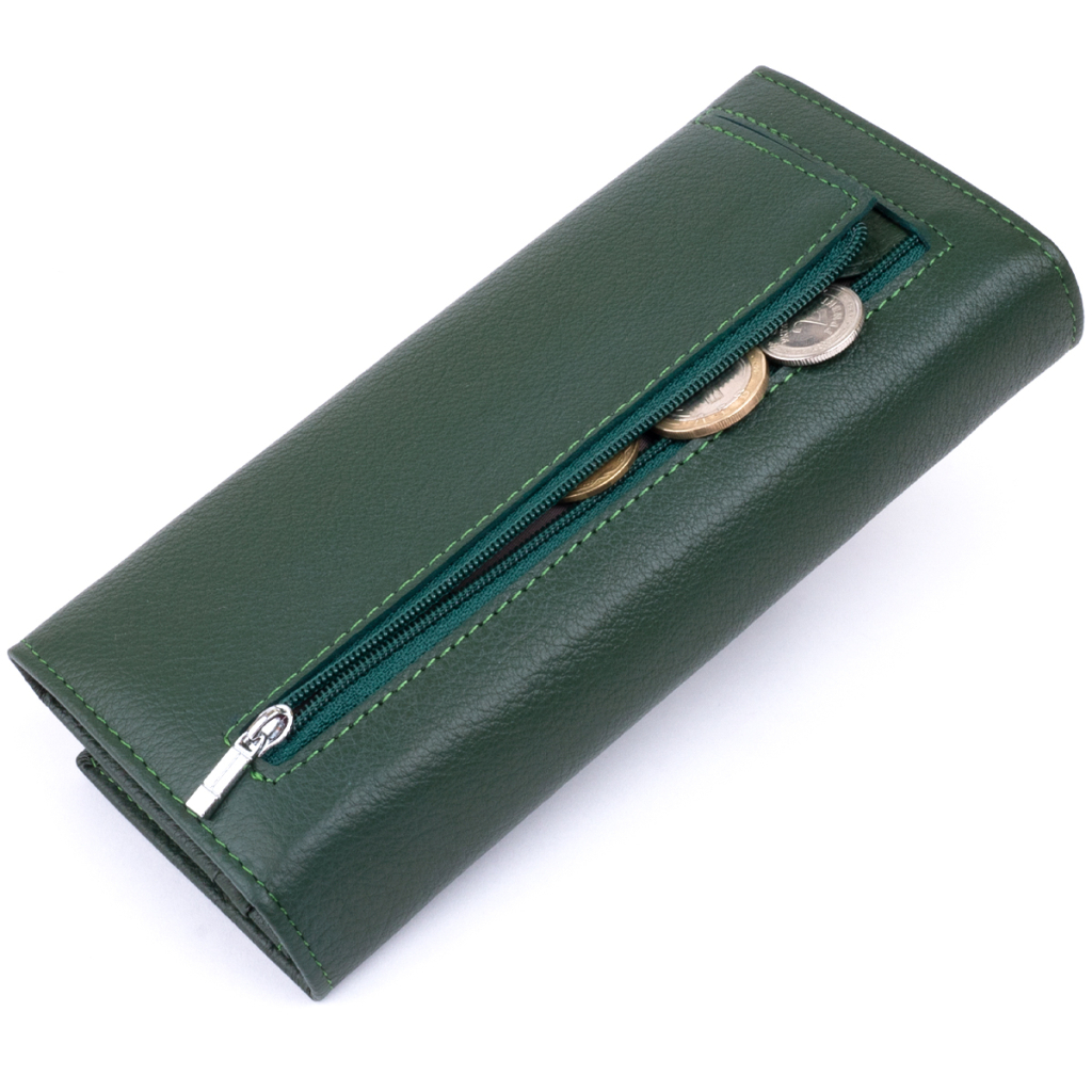 Гаманець ST Leather Зелений (19240) - зображення 6