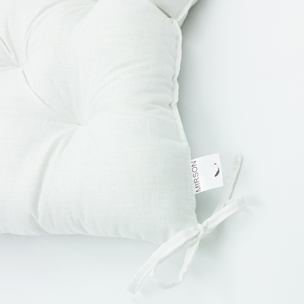 Подушка на стілець MirSon Ranforce Elite 11-2107 White 50x50 см (2200006275831) - зображення 2