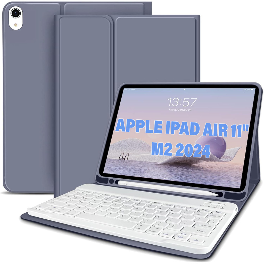 Чохол до планшета BeCover Keyboard Apple iPad Air 11" M2/M3 (2024/2025) Purple (711399) - зображення 1