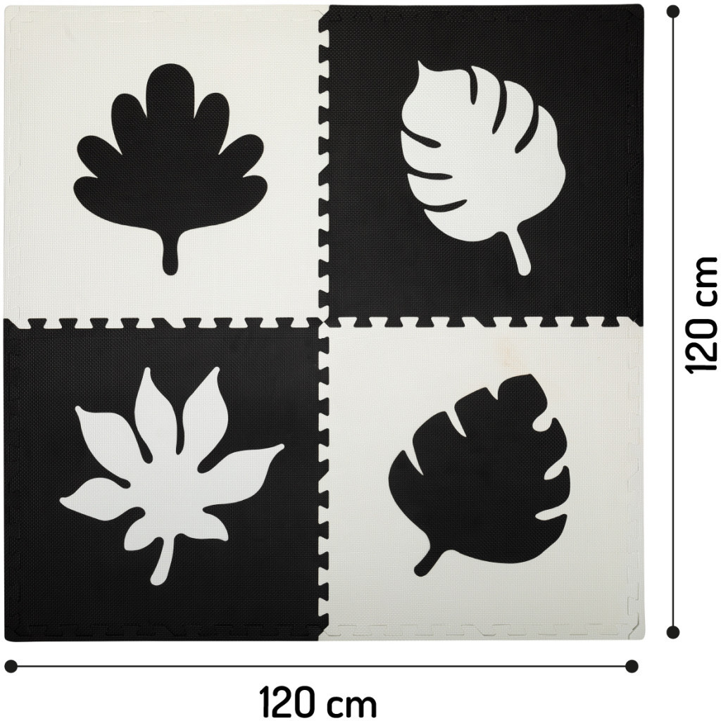 Дитячий килимок MoMi пазл Feli 120 х 120 cм Black (AKCE00028) - зображення 5