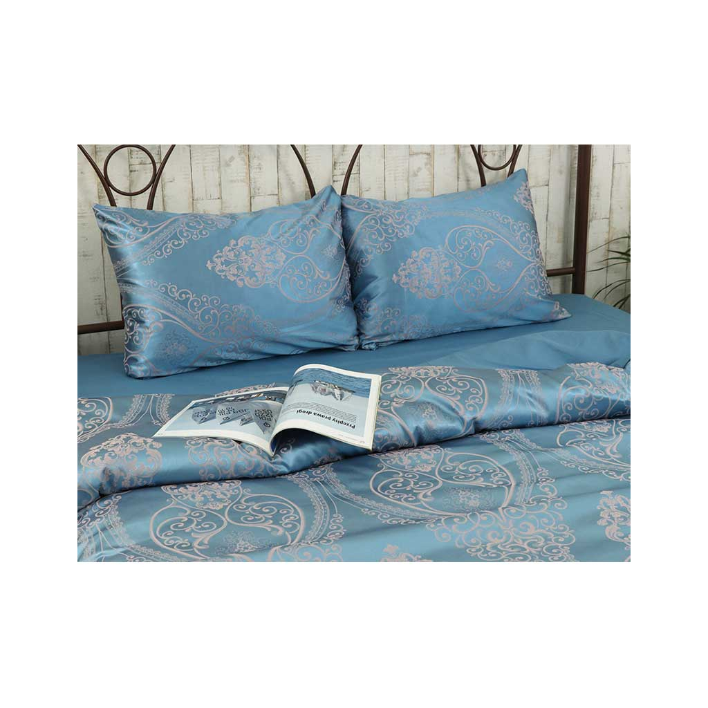 Постільна білизна Руно Blue сатин євро (845.137АЖ_Blue) - зображення 1
