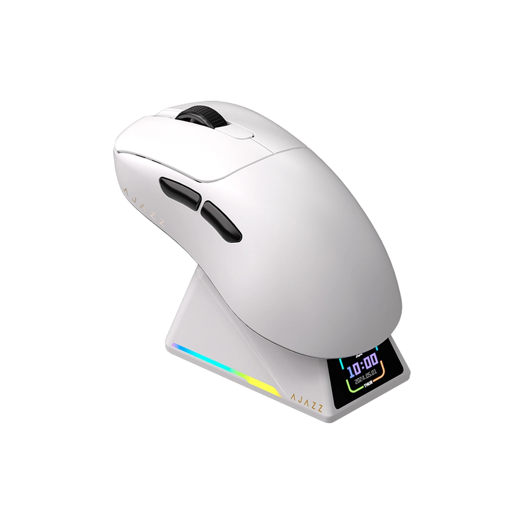 Мишка Ajazz AJ179 APEX Wireless/Bluetooth/USB Charging Dock White (AJM179-A-W) - зображення 2